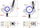 Heavy Duty Truss Clamp  660 Lb Aluminum Alloy Dj Light Clamps  Fits 1 5-2 0 Inch