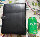 Vintage 90 s Coach Large Black Leather Organizing Planner  f55223