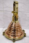 Vintage Brass   Copper Nautical Cargo Pendant Light Ship Fox Lamp
