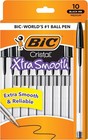 Pack Of 10 Ballpoint Pen - Black Ink Ball Point Pens For Office Writing School