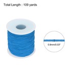 Elastic Cord Stretchy String 0 8mm 109 Yards Sky Blue For Crafts