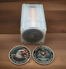 Tube Of 20 - One Oz   999 Bullion Rounds- Eagle Head      Copper Reserve Mint