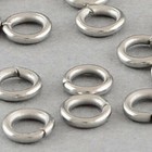 8mm Silver Stainless Steel Closed Jump Rings Finding Connector Jewelry Making