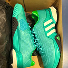 Adidas Barricade Boost Men   s Tennis Shoes Us 11 5 Medium Green white black