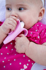   pink Teether-toothbrush  Infant To Toddler  Made In Usa  Butter-soft Bristles F