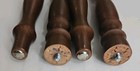Set If 4 Vintage Turned Wood Table Legs 8    Reclaimed Salvage 1 4 -20 Mcm Japan