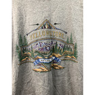 Vintage Yellowstone National Park Shirt Jerzees Gray Purple Tee 90s Vtg Large