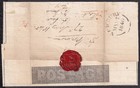 1840 Sg Me1 1d Black Mulready Lettersheet Newbury Maltese Cross 27th May 1840