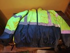 High Visibility Insulated Hi Vis Reflective Road Work Safety Bomber Jacket Coat