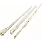 1 Pair 22 In  Self-closing Bottom Mount Drawer Slide Set  2 Pieces 