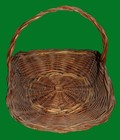 Two Vintage Medium Sized Wicker Home Decor Baskets Excellent-near-mint Condition