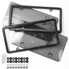 2-pack Unbreakable License Plate Covers   Frames - Front rear Protectors Us   