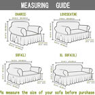 Elastic Stretchable Couch Sofa Cover With Skirt Seersucker Slipcover Protector
