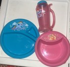 My Little Pony 3 Piece Plastic Meal Set Plate bowl   Sipper Mug Bpa Free   Rare
