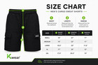 Men s Soft Cotton Blend Cargo Shorts Multi Pocket Adjustable Drawstring Casual