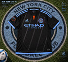 Nycfc Adidas 2015 Away Soccer Jersey Men s L Inaugural Season Climacool Rare