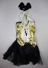 Vintage 1960s 60s Black   Gold Dance Costume - Girls