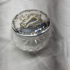 Plated Vanity Set  Comb  Mirror  Brush  Jar And Tray W Rogers 171 Silver