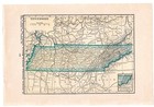 Antique Map Of South Dakota On Reverse Tennessee