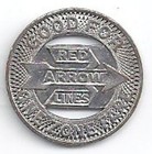 P s t  Co  Red Arrow Lines-upper Darby  Pennsylvania Transit Token  Pa 935 B