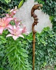 140 Cm Tall Dragon Priest Staff Crafted Out Of Wood   Made To Order
