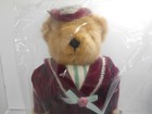 Victorian Teddy Bear Dressed Up On A Stand New Unopened 1995 W certificate Avon