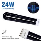 15 24w Uv Tube Lamp Black   White Light Replacement Bulb For Mosquito Killer