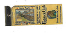 Paddock Club - Terre Haute  Ind    Matchcover  Now Closed - Illegal Gambling
