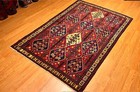 4 7 X 7 Handmade Antique One Of A Kind  Bakhtiari Rug  Natural Dyes Fine Wool