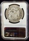 1872 Liberty Seated Silver Dollars Ngc Ms-61
