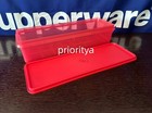 Tupperware Thin Stor Vegetable Crisper Celery Keeper Container Cherry Red New