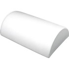 2 Half Moon Bracelet Display White Faux Leather