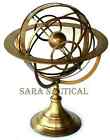 18 vintage Brass Armillary Sphere Engraved Nautical Astrolabe Desktop Decorative