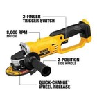 Dewalt Dcg412b 20v Max Cordless 4 5 In  - 5 In  Angle Grinder  tool Only 