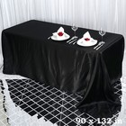 90x132  Satin Rectangular Tablecloth - Wedding Reception Party Decorations