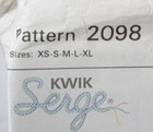 Vtg Kwik Sew Serge Pattern 2098 Misses  Loose Fitting Tops Size Xs-s-m-l-xl New