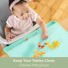 Rectangular Silicone Toddler Placemat - Food-catching Suction Table Mat  Bpa-fre