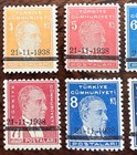 1938  Death Of Kemal Atat  rk Turkey Stamps Set Mh  Isfila 1385-90
