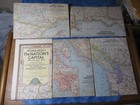 Lot Of 23 Vintage National Geographic Maps 1956-1969 No Duplicates
