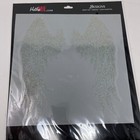 Rhinestone Design Crystal Ab  Iron On Transfer Hot Fix  La Wings  bulk 6 Pieces 