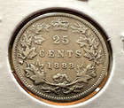 1888 Canada Silver 25 Cents  Scarce Coin