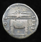 Roman Coin Antoninus Pius Silver Ar Denarius Winged Thunderbolt Rome Mint 146 Ad