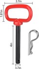 2pcs 1 2 Inch Trailer Hitch Pin And Clip  1 2  4  Tractor Truck Handle Pin Plug 