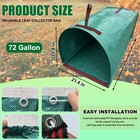 Heavy Duty  Garden Waste Bags 72 Gallon Yard Leaf Debris Collector With Handles