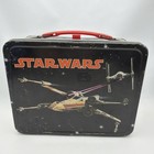 Original 1977 First Year Star Wars Lunch Box   Thermos White Cap Vintage Used