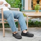 Men s Memory Foam Moccasin Slippers Warm Plush Indoor Outdoor House Shoes Gift
