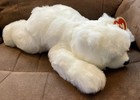 Ty Beanie Buddy    paws The Polar Bear    18in White Plush Stuffed Animal W  Hangtag