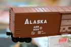 N Scale Micro Trains 77030 Alaska Railroad 50  Box Car Single Plug Arr 8019 Ex