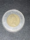 1996 Canada 2 Dollar Coin Error On The Copper Center Is Raised On The Top       