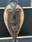 Songye Kifwebe Tribal Mask - Drc Congo - Hand Carved Wood - 19 5 